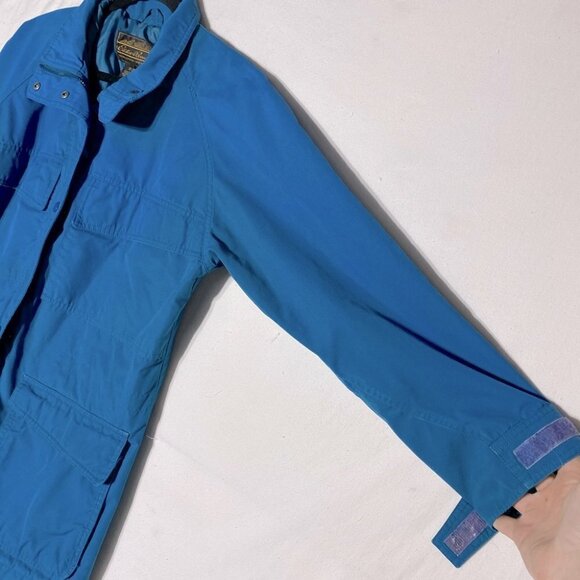 Vintage Eddie Bauer turquoise blue utility style jacket S - Picture 7 of 16